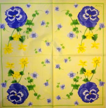 117 Stiefmütterchen, Violet - 3 ply (yellow) - Stewo